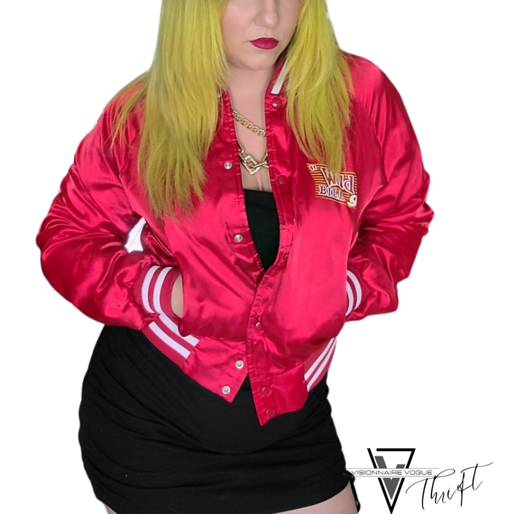 Chalk Line Varsity Bomber Jacket - image 2